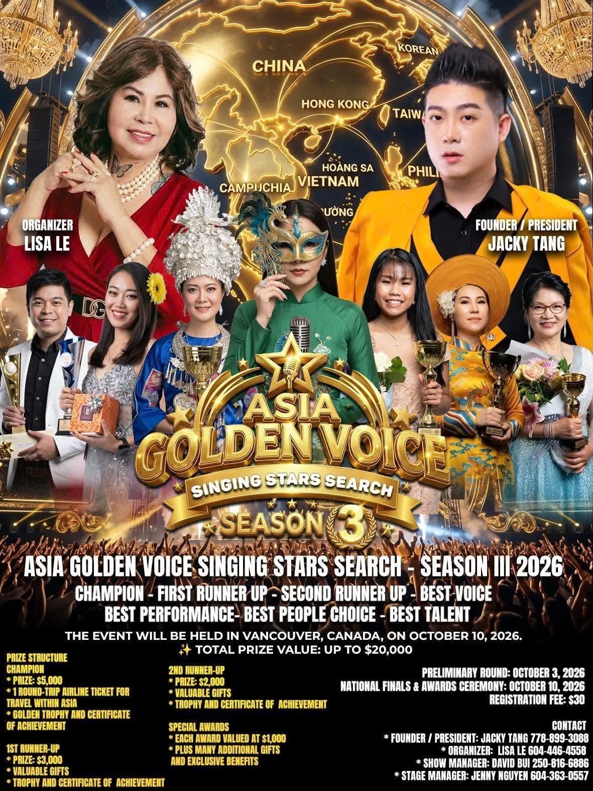 Asia Golden Voice Season 3 — official poster